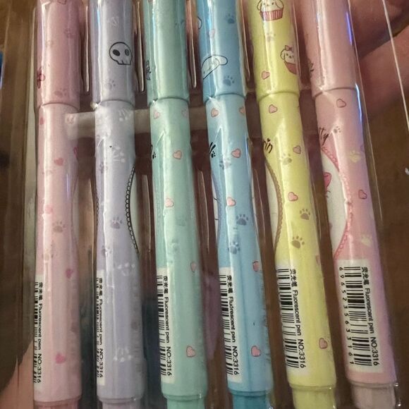 Sanrio Highlighter Pens Set of 6 - Picture 6 of 6